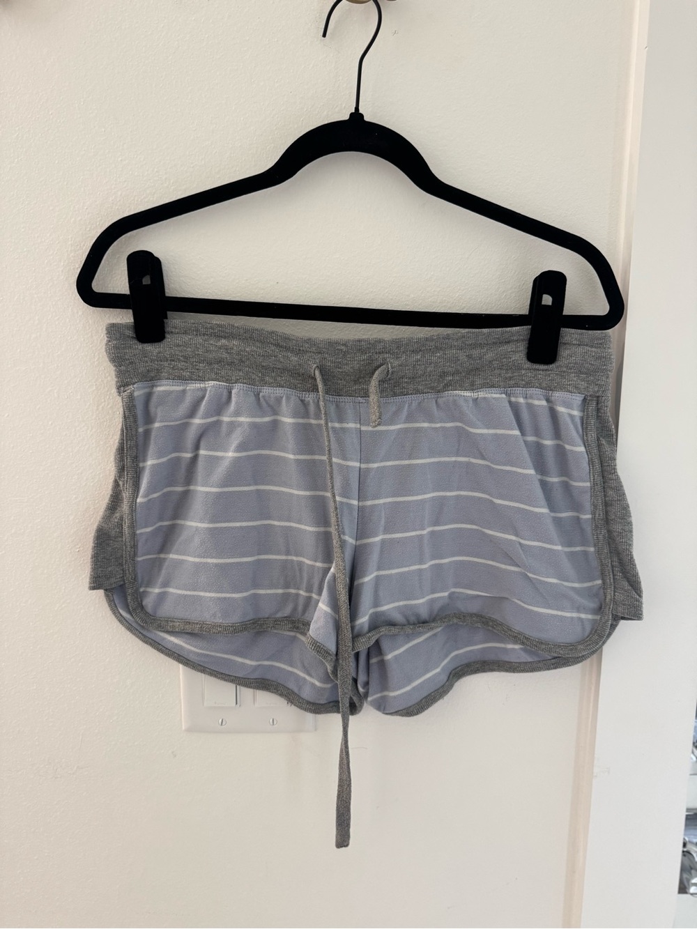 Splendid striped purple Drawstring Lounge Shorts